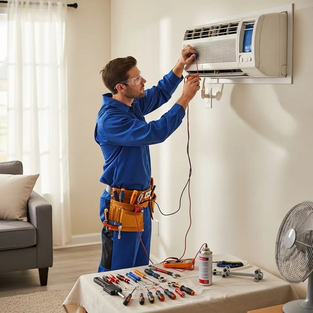 Küçükçekmece Protherm Protherm klima gaz dolumu ve bakım – Enerji verimliliği artırıldı. - Teknik servis örneği